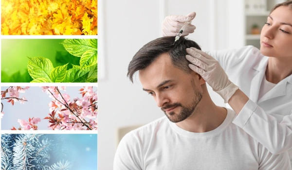 بهترین فصل برای کاشت مو